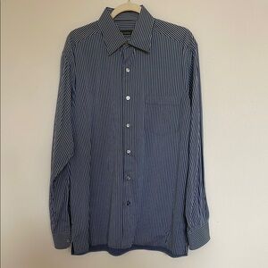 Beautiful ZEGNA Blue Striped Men's Shirt